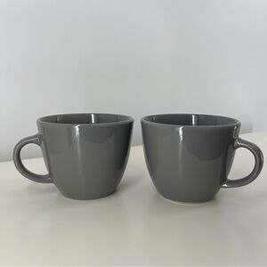 Project 62 Solid Gray Stoneware 12oz Oversized Mug Set of 2